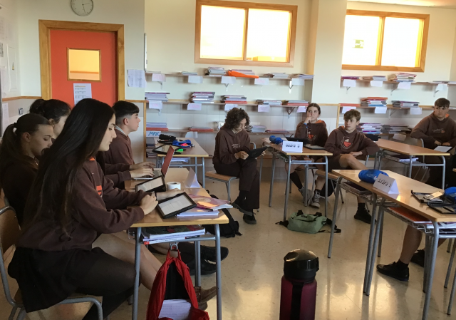 Debate en clase de Filosofía