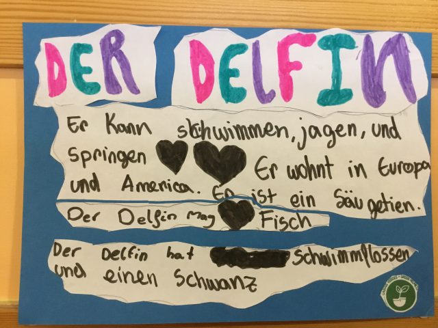 Cascos verdes en clase de tercero